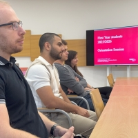 Orientation Week students