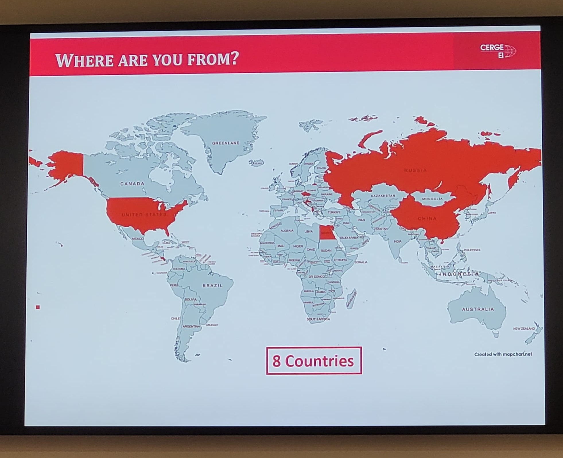 Orientation Week mapa